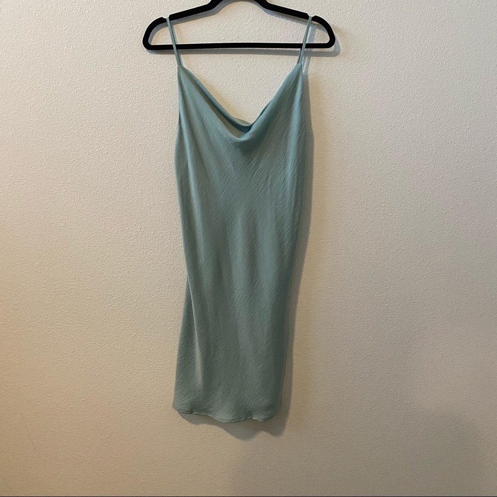 NASTYGAL Blue slip dress
